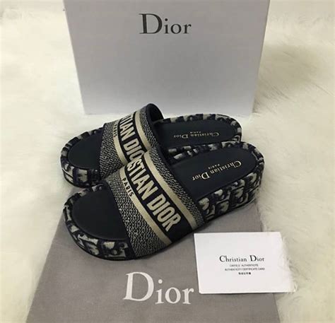 christian dior platform slides